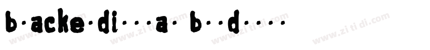 blackerdisplay bold字体转换
